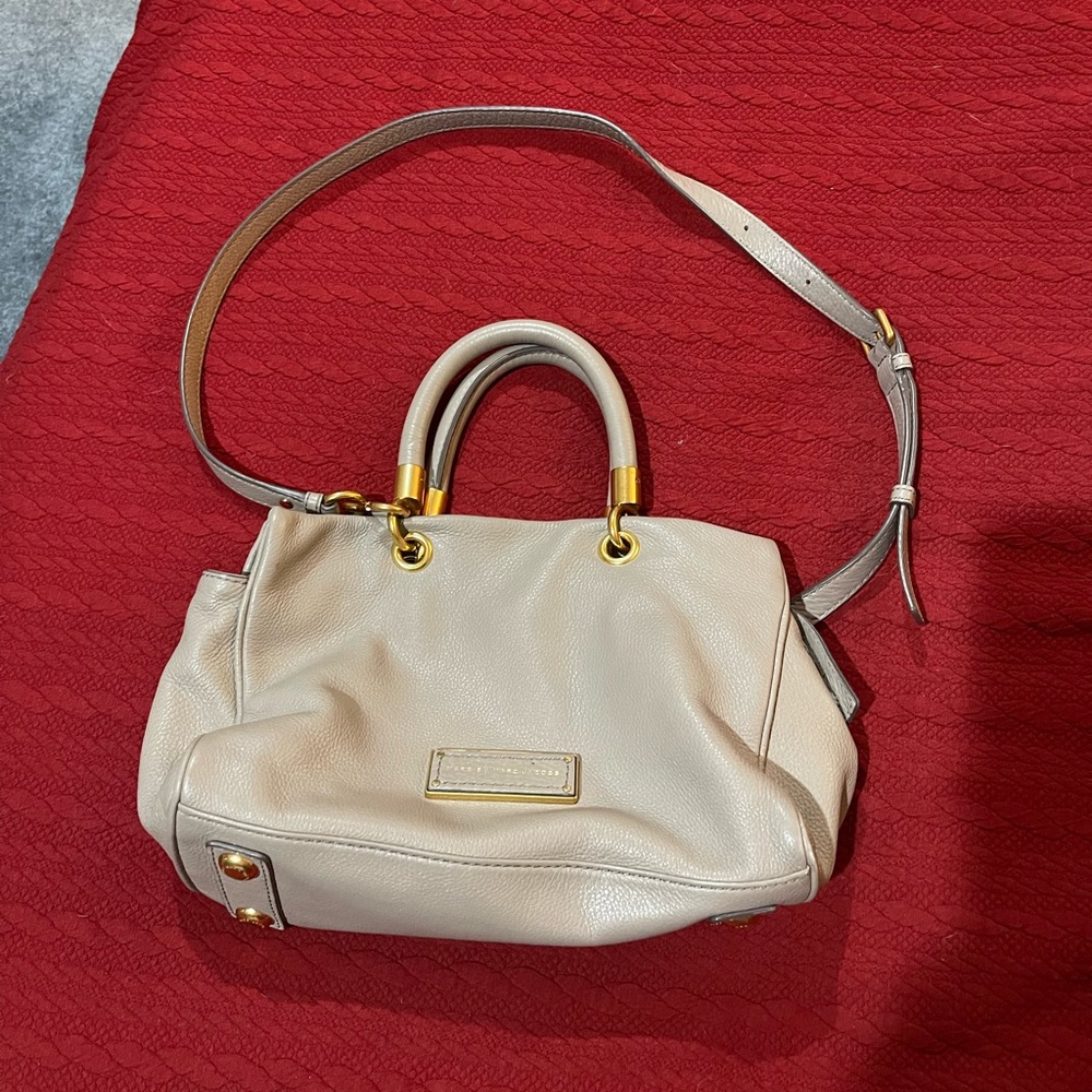 🛑SOLD🛑MARC BY MARC JACOBS TAUPE Satchel/Crossbody with handles